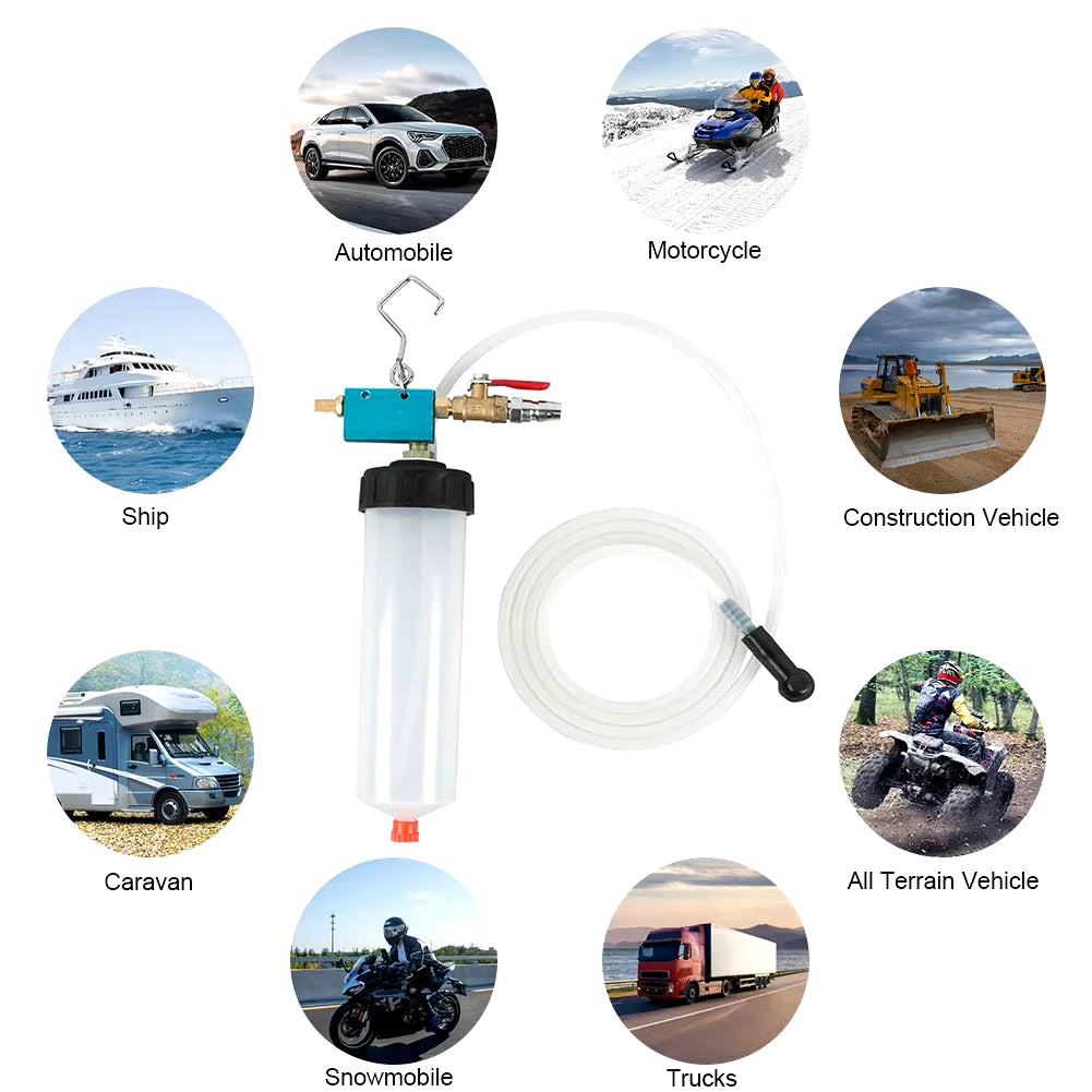 Vacuum Brake Bleeder Car Vehicle Tank Fluid Oil Change Pump Equipment Tool Kit