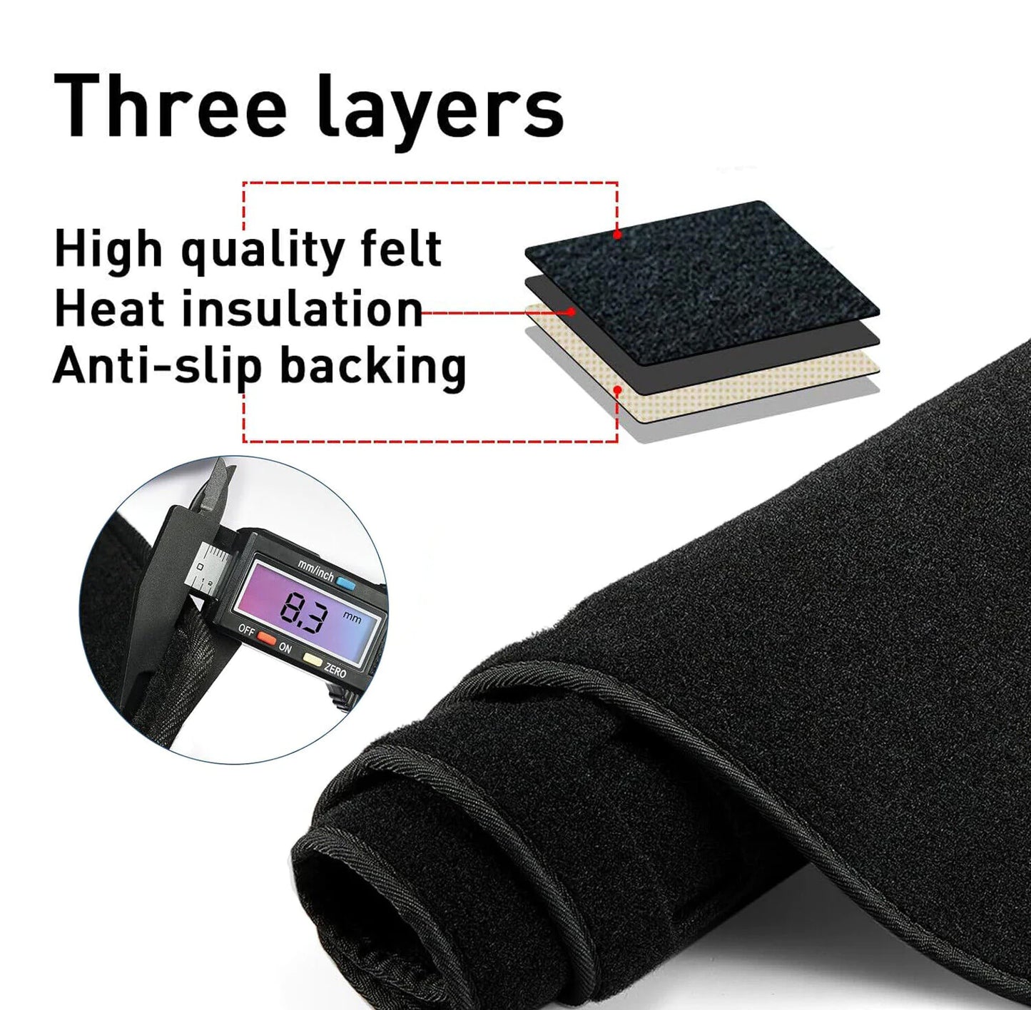 Fit For Chevy Silverado/Tahoe/Suburban 2007-2014 US Dashboard Pad Dash Cover Mat