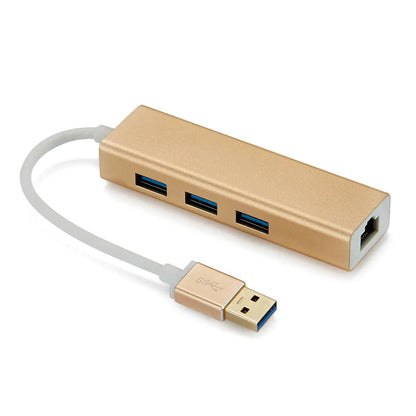 USB to Gigabit Ethernet Adapter & USB 3.0 Hub Dock