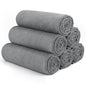 Orighty ORIGTHY Gym Towels Highly Absorbent Sweat Towels Soft and Quick Drying Gym Towel for Daily Use Multi-Purpose Towel for Gym Sport Salon Spa Hotel 16 x 27 Inch Grey 6 Pack