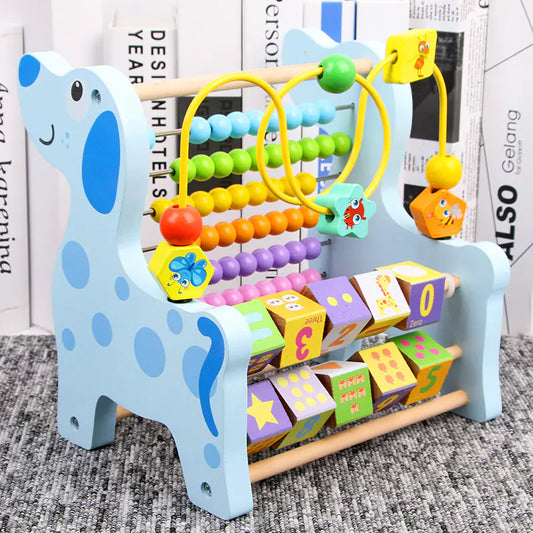 Wooden Counting Frame Toy for Kids Aged 1-4 Years