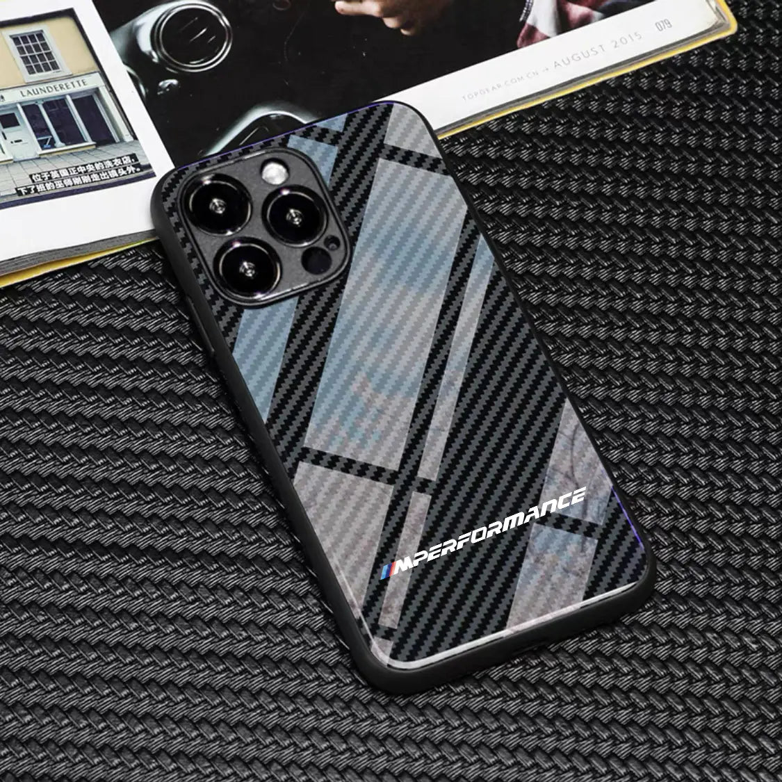 Carbon Fiber Pattern Case for iPhone 15 Pro Max