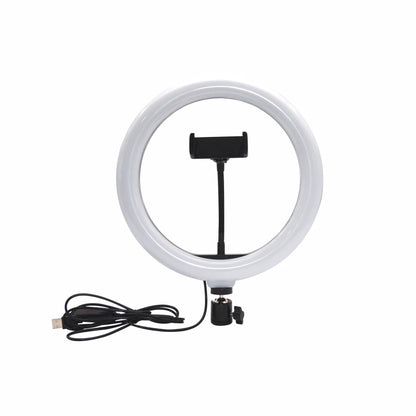 10-Inch Desktop Phone Stand with Ring Light for Selfies