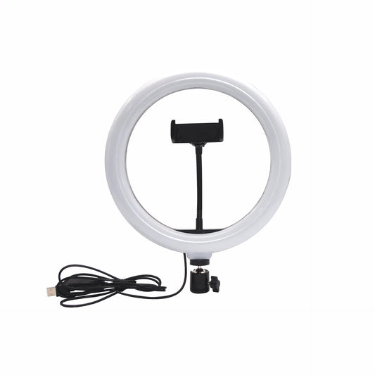 10-Inch Desktop Phone Stand with Ring Light for Selfies