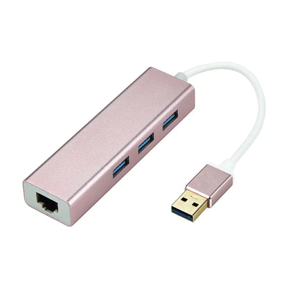 USB to Gigabit Ethernet Adapter & USB 3.0 Hub Dock