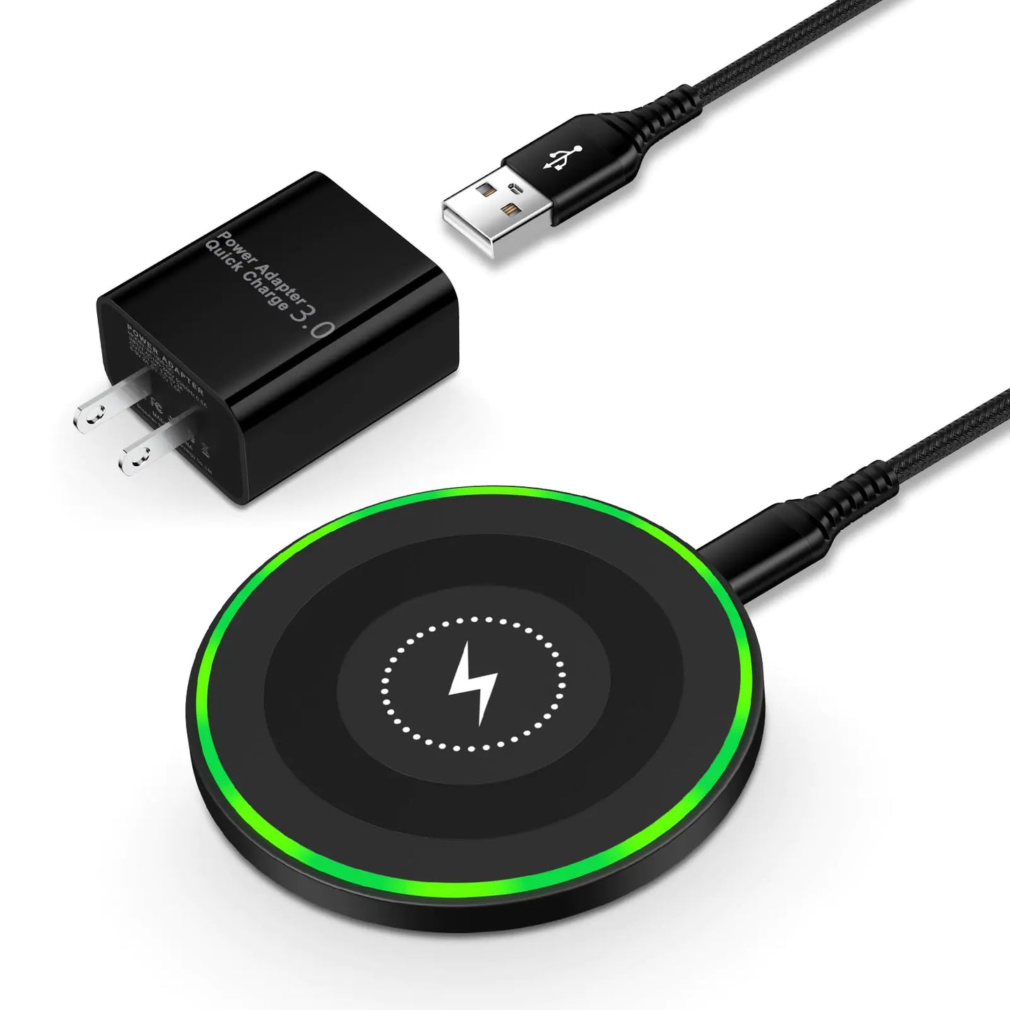 Wireless Charger Pad Compatible for Motorola Moto G Stylus 5G 2024 G Power 2024 Edge Razr 2024 Razr+ Edge+ 2023 50 Ultra 40 X50 Fast Charging 18W Android Charger Block 15W Phone Cargador Inalámbrico