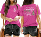 QAUN Christmas Shirt Women: Christmas Tree Tshirt Xmas Bufflo Plaid Tees Holiday T Shirt Xmas Gift Tops(Pink Small)