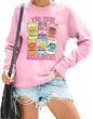 Christmas Sweatshirt Women Feliz Navidad Sweater Tis The Season Pullover Tuki Spanish Xmas Long Sleeve Tops Pink