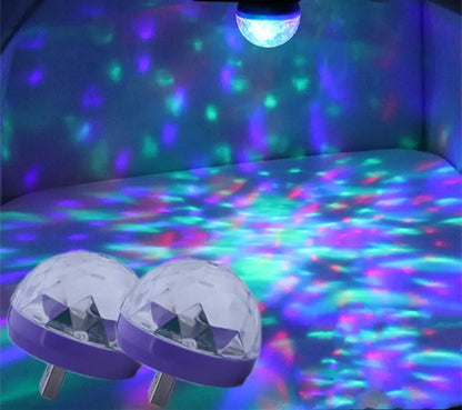 Car USB LED Rhythm Light with Voice Control