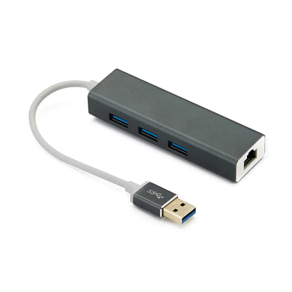 USB to Gigabit Ethernet Adapter & USB 3.0 Hub Dock