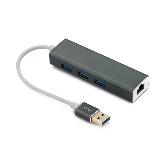 USB to Gigabit Ethernet Adapter & USB 3.0 Hub Dock