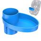 Car Seat Snack Tray Car Seat Tray with Cup Holder Car Food Tray Ergonomic Car Snack Tray Portable Travel Rotating Cup Holder Plate for Car Seats Booster Stroller
