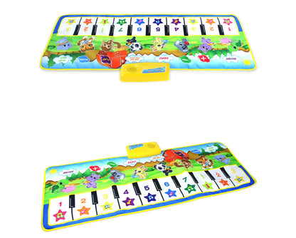 Multifunctional Music Piano Mat for Kids, Green