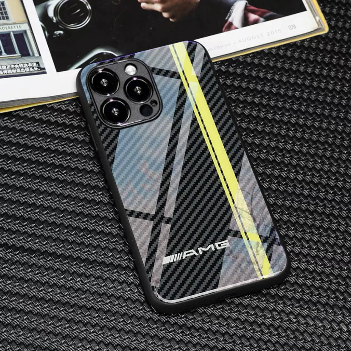Carbon Fiber Pattern Case for iPhone 15 Pro Max