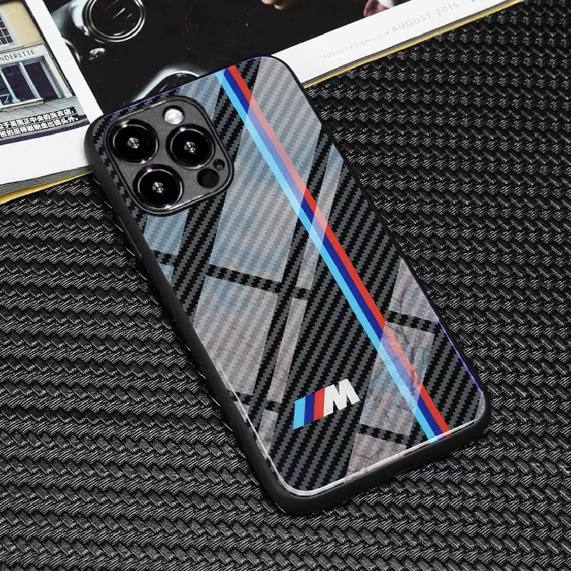 Carbon Fiber Pattern Case for iPhone 15 Pro Max