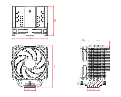 SE-226-XT ARGB CPU Cooler with 6 Heat Pipes & PWM