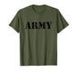 Army T-Shirt | Vintage Military Green Retro Logo Soldier T-Shirt