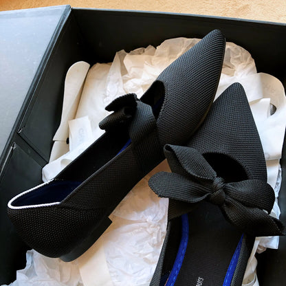 Flat Casual Boat Shoes with Bow Mary Jane Style