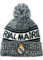 Kids Real Madrid Knit Beanie Winter Hat Licensed Youth R. Madrid Soccer Skull Cap Beanie White