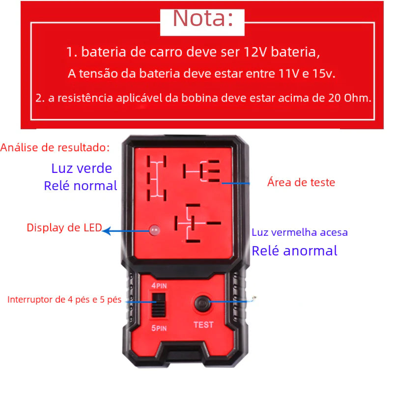 Automotive Relay Tester BJ-707 Circuit Diagnostic Tool