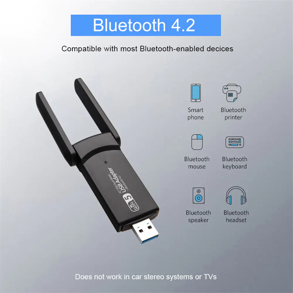 1200M Dual-Band Wireless Network Card