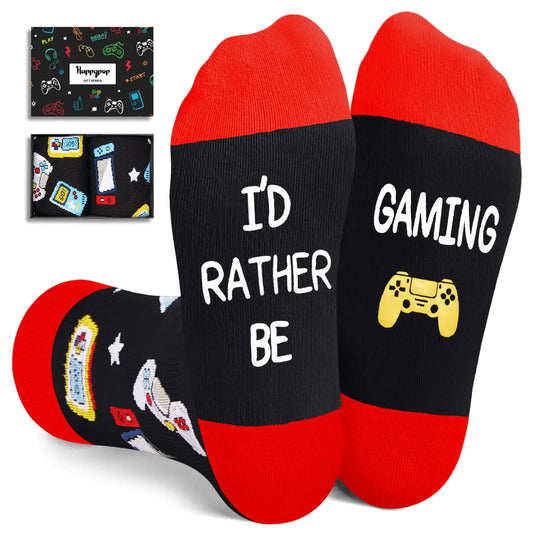 Gamer Gifts Teen Boys - Funny Gamer Socks for 10-12 Years Old Kids Gaming Gamer Socks Video Game Socks Christmas Gitfs for Kids